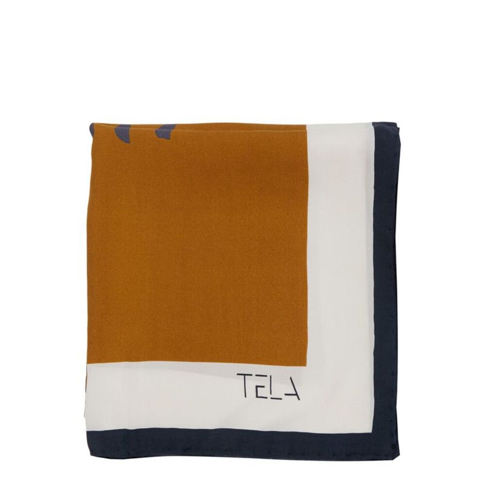 Tela Women Multicolored Scarf With Horse Patterns In Fabric And Unisex